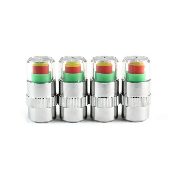 Spirastell tire pressure monitor tire gage alert sensor,caps Indicator Valve car auto tire Tire Pressure Valve Stem Caps Car Tire 4PCS car auto Pressure Monitor Valve Cap Monitor tire Alert