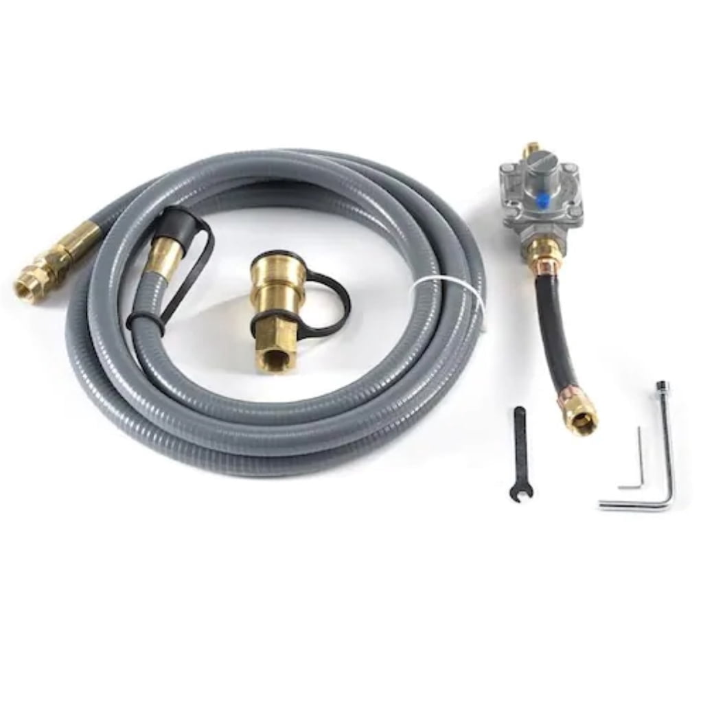 Spire 10 ft. Natural Gas Hose and Regulator Conversion Kit
