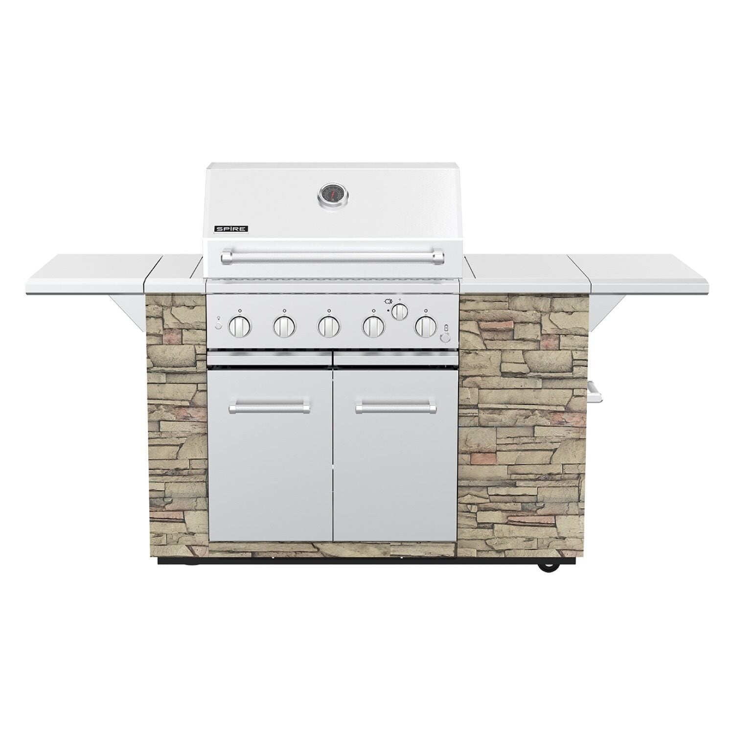 Spire 5-Burner Stainless Steel Propane BBQ Grill Island
