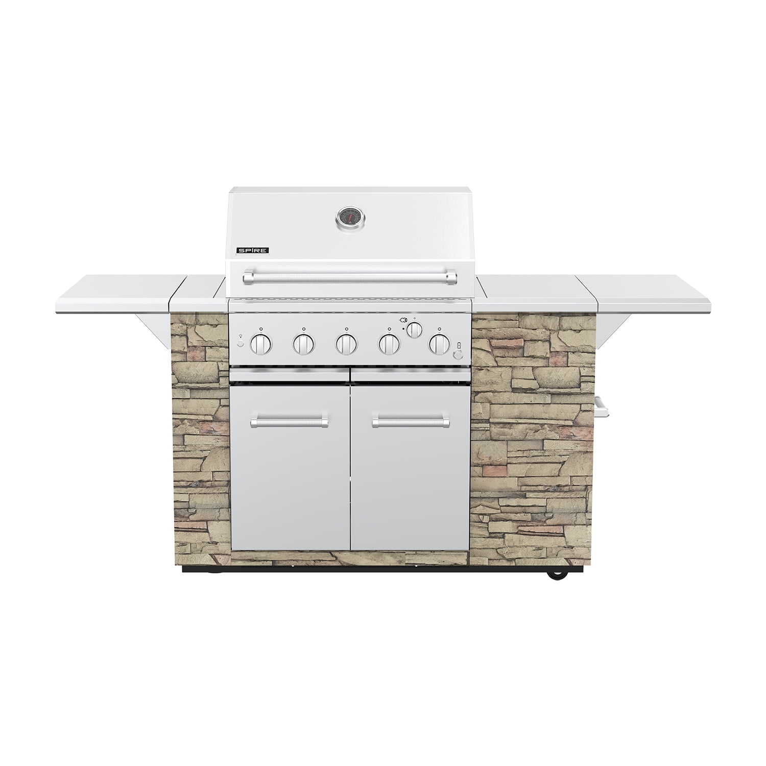 Spire 5-Burner Stainless Steel Propane BBQ Grill Island