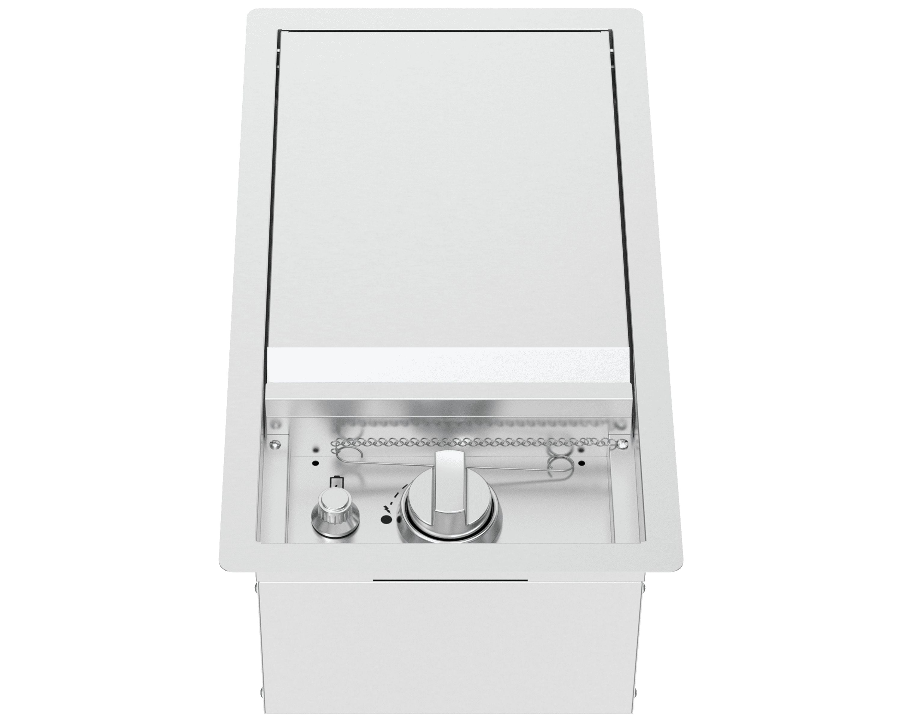 Stainless Steel Built-in Searing Side Burner with Z-Shaped Lid