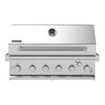 thumbnail image 1 of Spire Premium 6 Burner Built In Gas Grill Island Head, Stainless Steel 36 Inch Barbeque Grill with Rear Burner, 73,000 BTUs, 904 SQ In Racks, Propane Grill with Dual Fuel Compatibility - 740-0781P, 1 of 10