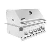 Spire Premium Barbecue 740-0788P 5 Burner with Rear Burner Propane Gas, Convertible to Natural Gas, 30 inches Built In 3050R Island Grill Head, Stainless Steel