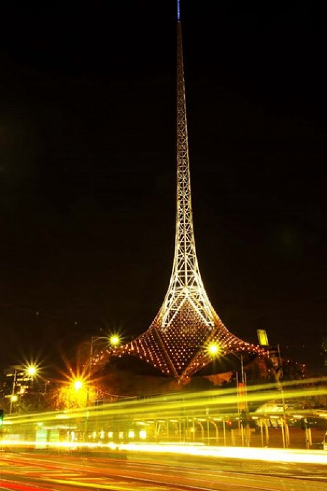 Spire of Victorian Arts Centre Melbourne Victoria Australia Canvas Art - David Wall DanitaDelimont (17 x 26)