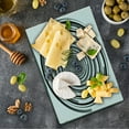 thumbnail image 1 of Spires Cutting Board, Digital Spinning Hypnotic Design Focus Vortex Circle Cosmos Concept Computer Print, Decorative Tempered Glass Cutting and Serving Board, Small Size, Black Grey, by Ambesonne, 1 of 1