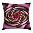 thumbnail image 1 of Spires Decor Throw Pillow Cushion Cover, Rose Petals Curved Winds around Fixed Center Point at Increasing Digital Decor, Decorative Square Accent Pillow Case, 16 X 16 Inches, Multi, by Ambesonne, 1 of 2