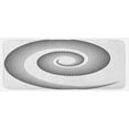 thumbnail image 1 of Spires Kitchen Mat, Spiral Dimensional Curve Turns Around an Axis Rotary Parallel to Ring Center Design Image, Plush Decorative Kitchen Mat with Non Slip Backing, 47" X 19", Black, by Ambesonne, 1 of 1