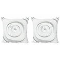 thumbnail image 1 of Ambesonne White Throw Pillow Cover 2 Pack, Modern Sesign Pattern, 18", Black and White, 1 of 2