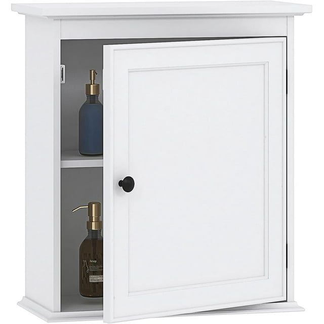 Spirich Hanging Wood Wall Small Bathroom Storage Cupboard