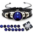 thumbnail image 1 of Spirilet Bracelet for Women, Zodiac Signs Spirit Bracelet, Serene Manifestation Bracelet, Adjustable 12 Constellation Zodiac Leather Bracelets Unisex, 1 of 9