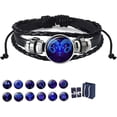 thumbnail image 1 of Spirilet Bracelet for Women, Zodiac Signs Spirit Bracelet, Serene Manifestation Bracelet, Adjustable 12 Constellation Zodiac Leather Bracelets Unsex, 1 of 8