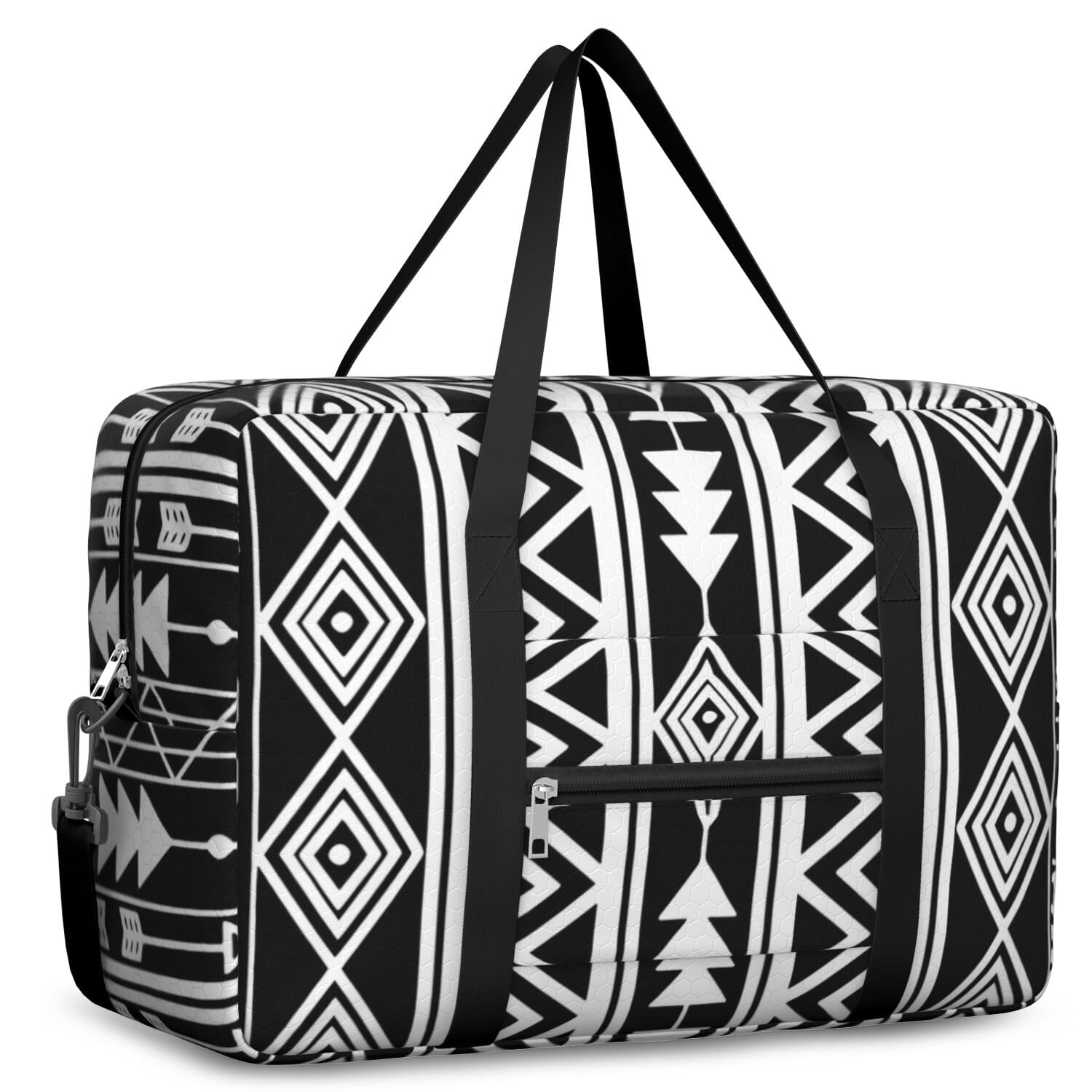 For Spirit Airlines Personal Item Bag 18x14x8 Inch, Boho Weekender Travel Bag, Foldable Travel Duffel Bag Underseat Carry on Bag with Luggage Sleeve for Women and Men 30L