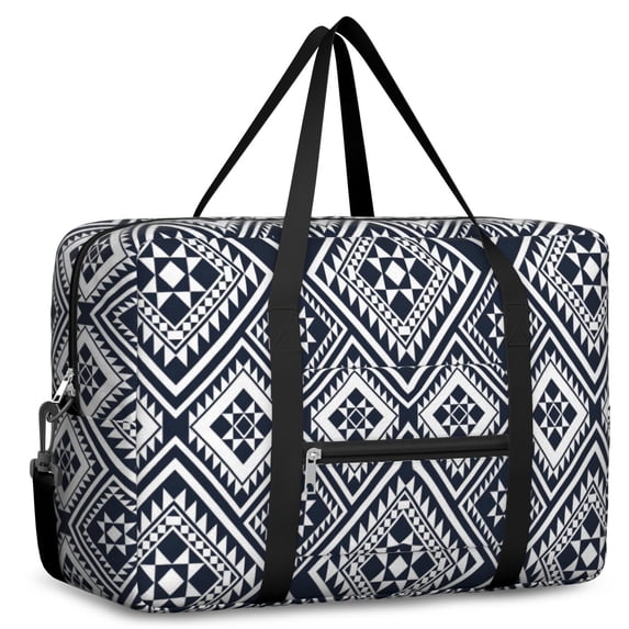 For Spirit Airlines Personal Item Bag 18x14x8 Inch, Boho Weekender Travel Bag, Foldable Travel Duffel Bag Underseat Carry on Bag with Luggage Sleeve for Women and Men 30L