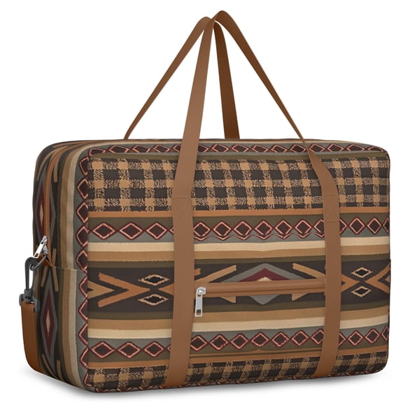For Spirit Airlines Personal Item Bag 18x14x8 Inch, Boho Weekender Travel Bag, Foldable Travel Duffel Bag Underseat Carry on Bag with Luggage Sleeve for Women and Men 30L