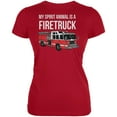 thumbnail image 1 of Spirit Animal Firetruck Red Juniors Soft T-Shirt - 2X-Large, 1 of 1