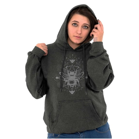 Spirit Animal Honeybee Symbolic Hoodie Sweatshirt Women Brisco Brands 5X