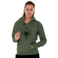 thumbnail image 1 of Spirit Animal Honeybee Symbolic Hoodie Sweatshirt Women Brisco Brands M, 1 of 6