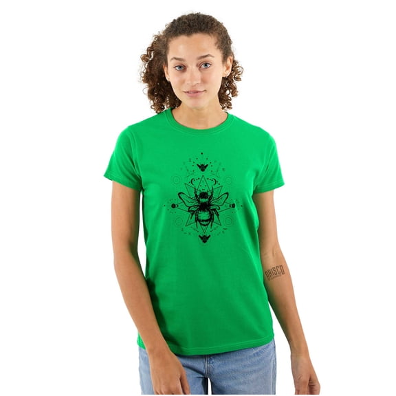 Spirit Animal Honeybee Symbolic Womens Slim Fit Graphic Tee Brisco Brands S