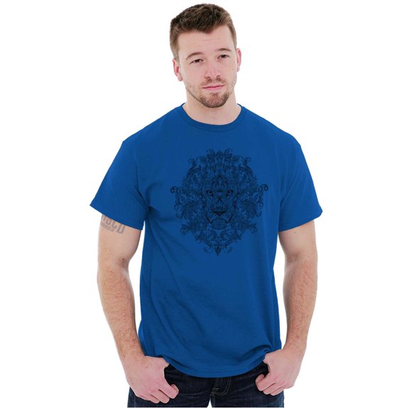 Spirit Animal King of the Jungle Lion Plus Size Crewneck Graphic Tee Shirt Brisco Brands 3X