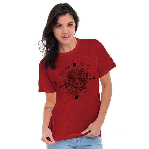 Spirit Animal Lion Pretty Symbolic Women's Graphic T Shirt Tees Brisco Brands S