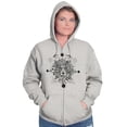 thumbnail image 1 of Spirit Animal Lion Pretty Symbolic Zip Hoodie Sweatshirt Women Brisco Brands S, 1 of 6