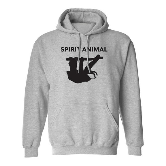 Spirit Animal Sloth Adult Hooded Sweatshirt