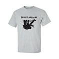 thumbnail image 1 of Spirit Animal Sloth Adult Short Sleeve T-shirt, 1 of 4