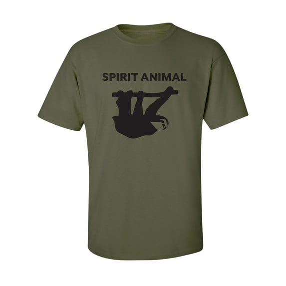 Spirit Animal Sloth Adult Short Sleeve T-shirt