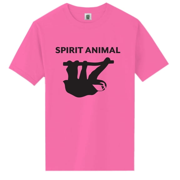 Spirit Animal Sloth Short Sleeve Neon Tee