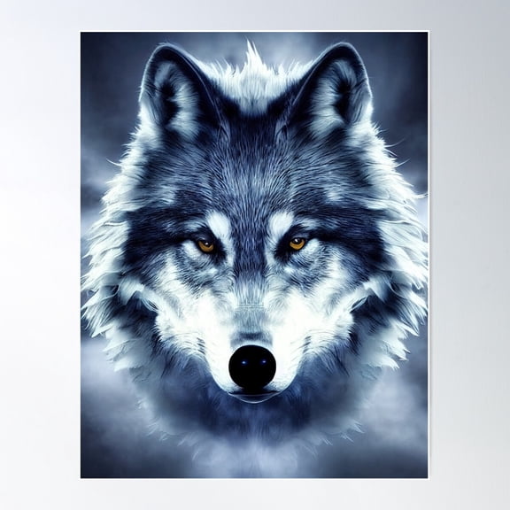 Spirit Animal : Wolf 4 Poster Wall Art, Modern Wall Decor For Living Room Bedroom, 16x24 UNFRAMED