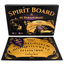 Spirit Board & Planchette Game - Unique Wicca Board for Fun, Communication – Solid-Wood Spirit Communication Board with Intricate Designs by Paranormic