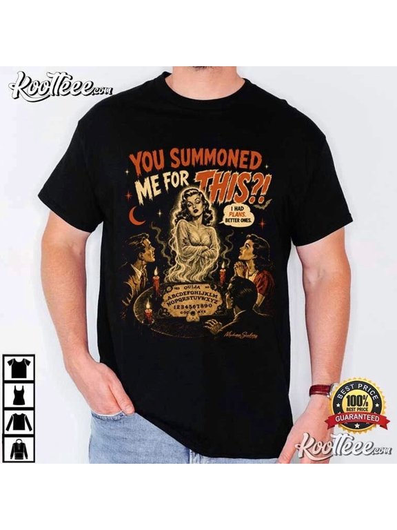 Spirit Board Séance Vintage Halloween Horror Unisex T-shirt All Size