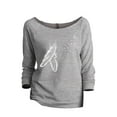 thumbnail image 1 of Spirit Feathers Women's Fashion Slouchy 3/4 Sleeves Raglan Lightweight Sweatshirt Sport Grey Medium, 1 of 3
