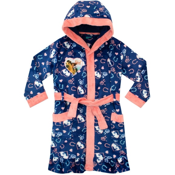 Spirit Girls Bathrobe Navy Sizes 2T-6