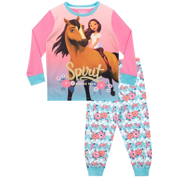 Spirit Girls Long Sleeve and Leg Pajamas Sizes 3T - 13