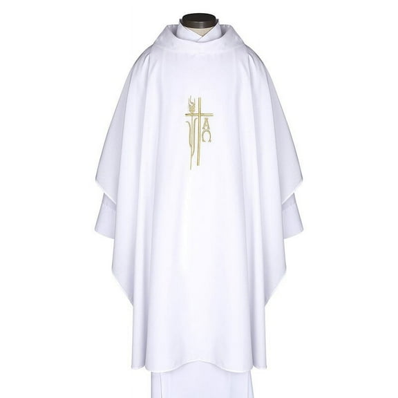 Spirit/Hope Monastic Chasuble (White)