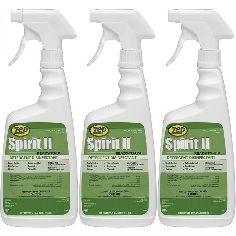 Spirit II Ready-to-Use Disinfectant, Citrus Scent, 32 oz Spray Bottle, 12/Carton Spirit II Ready-to-Use Disinfectant, Citrus Scent, 32 oz Spray Bottle, 12/Carton