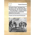 thumbnail image 1 of The Spirit of Laws. Translated from the French of M. de Secondat, Baron de Montesquieu. by Thomas Nugent, ... the Sixth Edition. Carefully Revised and Improved with Considerable Additions by the Author. (Paperback), 1 of 1