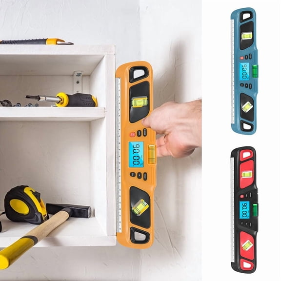 Spirit Level Inclinometer Horizontal Scale Ruler Electronic LED Display Protractor Magnetic Measure Level Gauge A