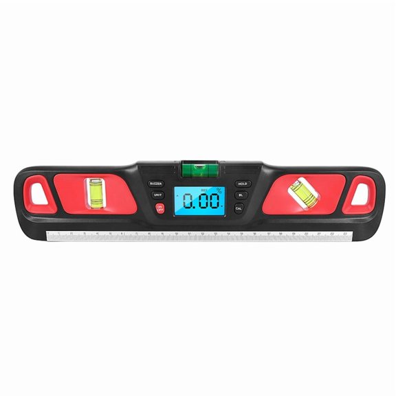 Spirit Level Inclinometer Horizontal Scale Ruler Electronic LED Display Protractor Magnetic Measure Level Gauge B