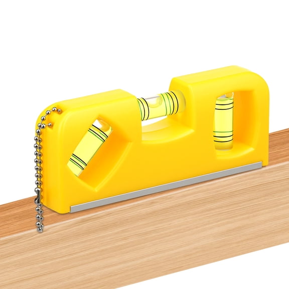 Spirit Level Tool Small Pocket Level with 3 Bubble Spirit Leveler With Metal Keychain for Home Furnishing Carpentry Project Plumbing