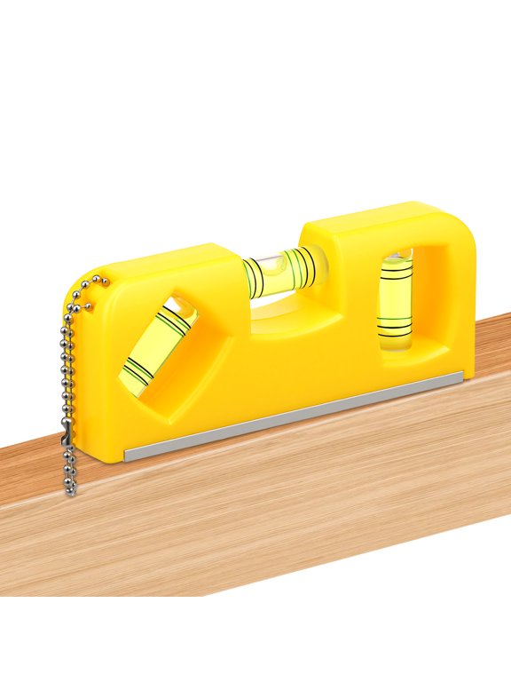 Spirit Level Tool Small Pocket Level with 3 Bubble Spirit Leveler With Metal Keychain for Home Furnishing Carpentry Project Plumbing