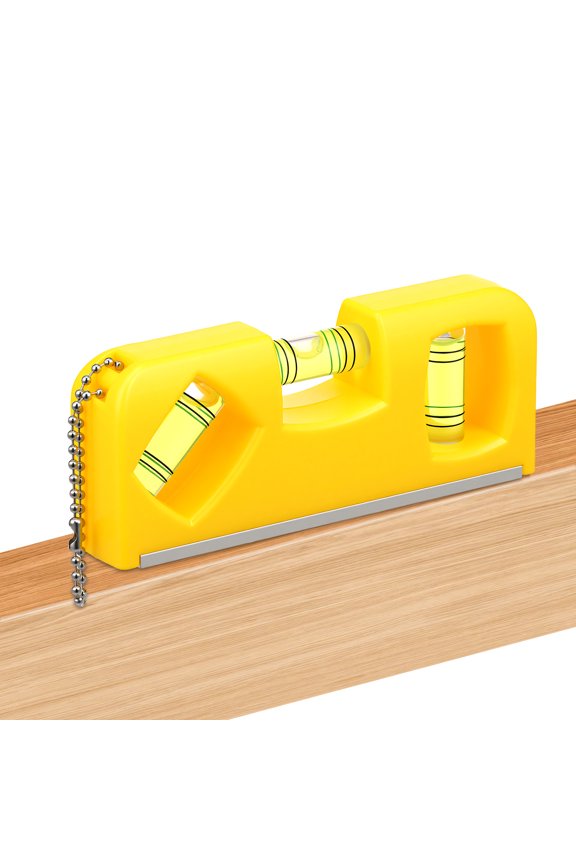 Spirit Level Tool Small Pocket Level with 3 Bubble Spirit Leveler With Metal Keychain for Home Furnishing Carpentry Project Plumbing