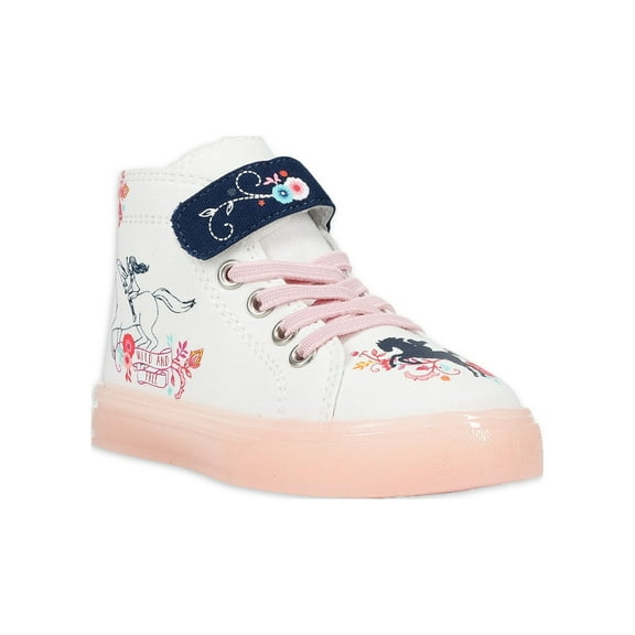 Spirit Light Up Floral High Top Sneaker (Toddler Girls)