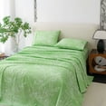 thumbnail image 1 of Spirit Linen Home Est. 1988 Foliage Microfiber Sheet Set - Full, Sage/White, 1 of 8