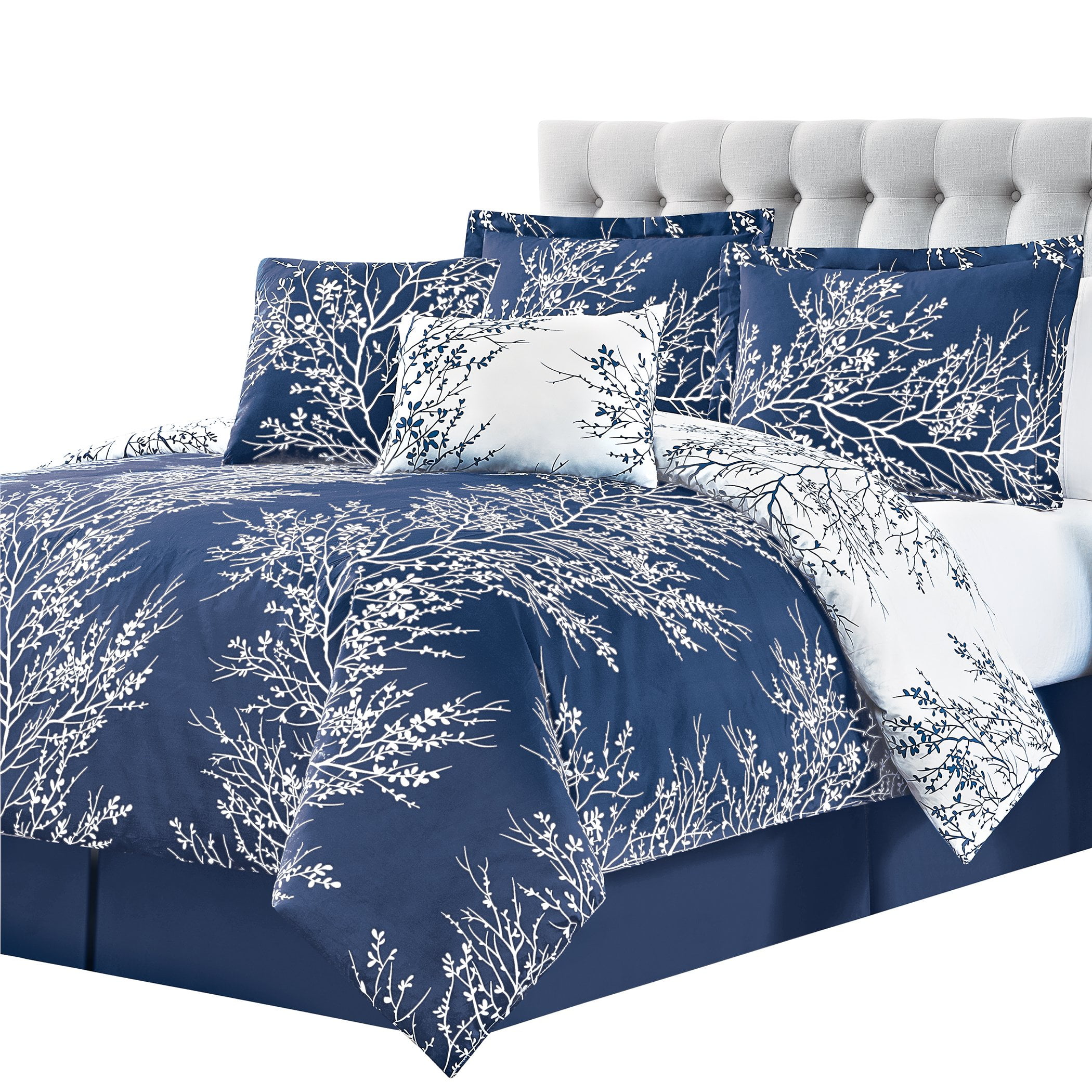 Spirit Linen Home Est. 1988 Foliage Print 6-Piece Microfiber Comforter ...