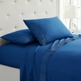 thumbnail image 1 of Spirit Linen Home - Full Microfiber Lace Navy Sheet Set, 1 of 2