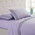 thumbnail image 1 of Spirit Linen Home - Twin Microfiber Lace Lavender Sheet Set, 1 of 2