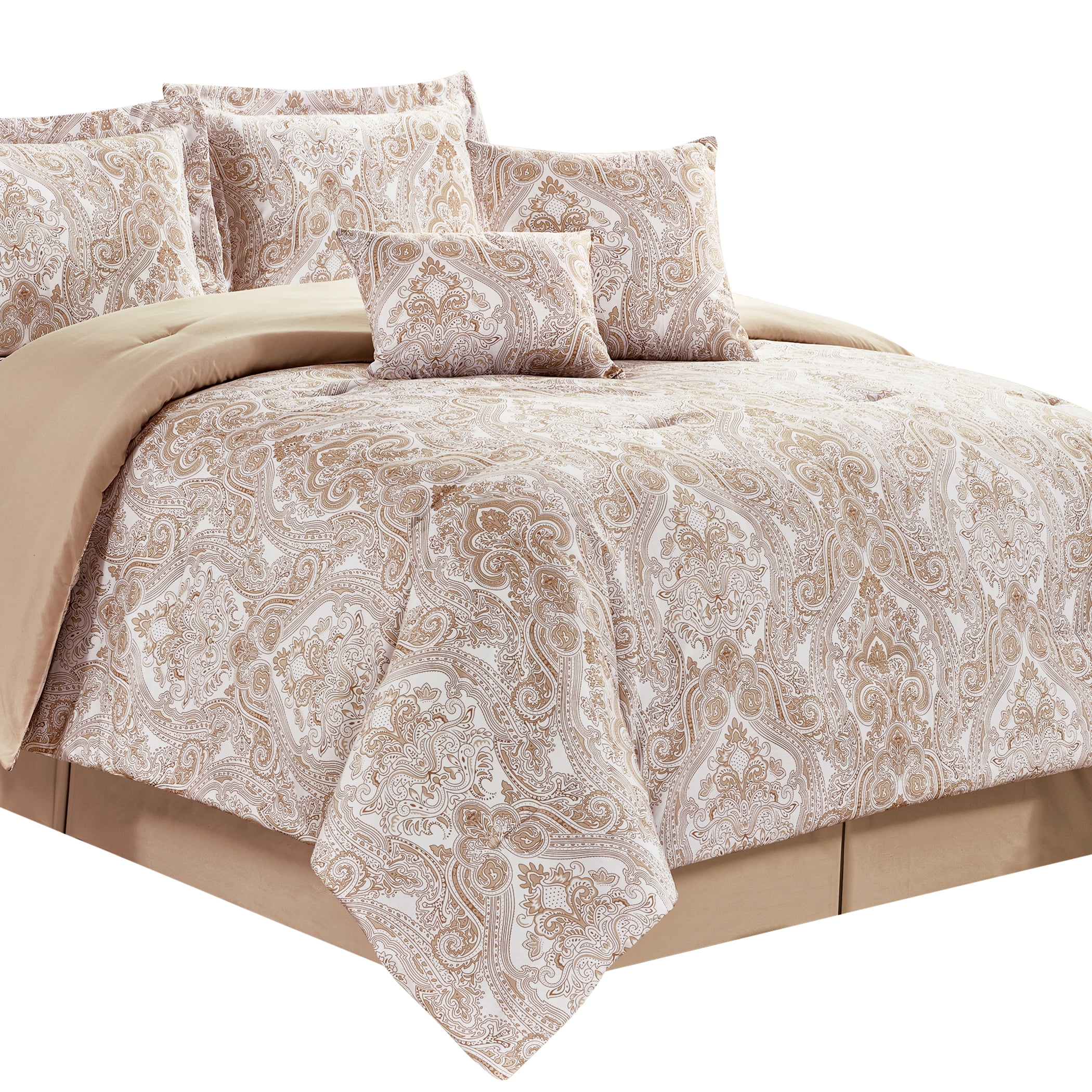 Spirit Linen Home Est. 1988 Paisley 6Piece Comforter Polyester Bed Set