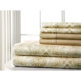 thumbnail image 1 of Spirit Linen Home - Full Microfiber Paisley Taupe Sheet Set, 1 of 2